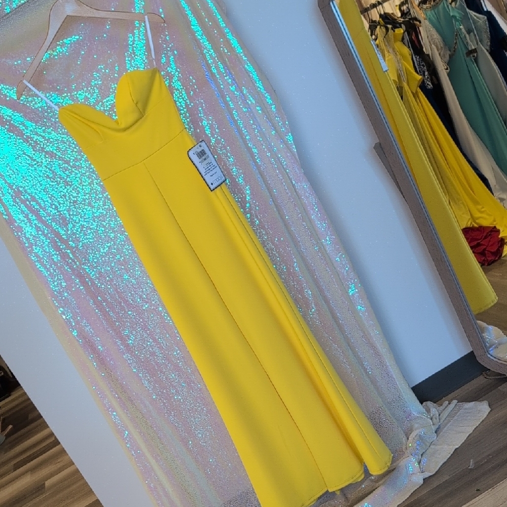 B Darlin Vibrant Yellow Dress